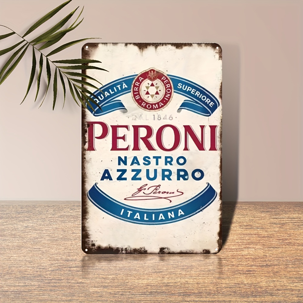 Vintage Collectible Plates - Vintage Peroni Nastro Azzurro Italian Beer