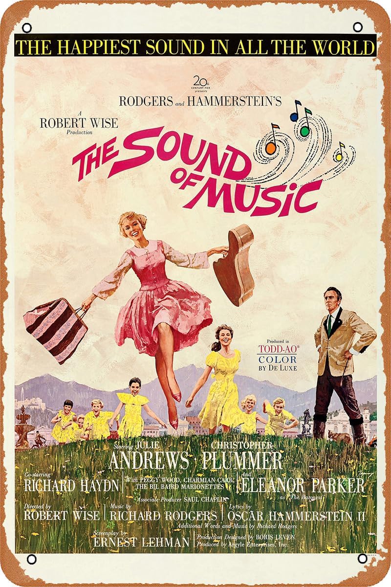 Vintage Collectible Plates - The Sound of Music Movie Poster