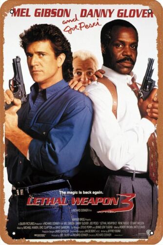 Lethal Weapon 3 1992 Metal Ret - Vintage Collectible Plates review and price