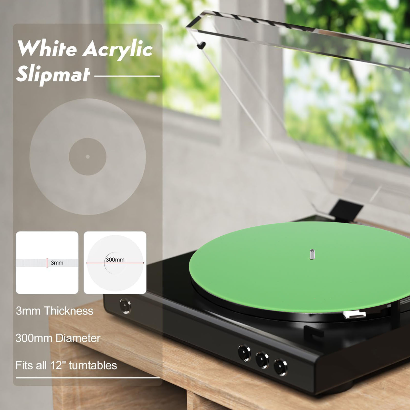 Record Platter Slipmat Acrylic - Vinyl Record Cleaner review and price