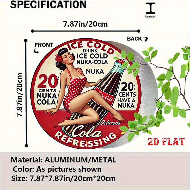 2D Flat, 1pc Retro Pin-Up 7.87 - Vintage Collectible Plates review and price