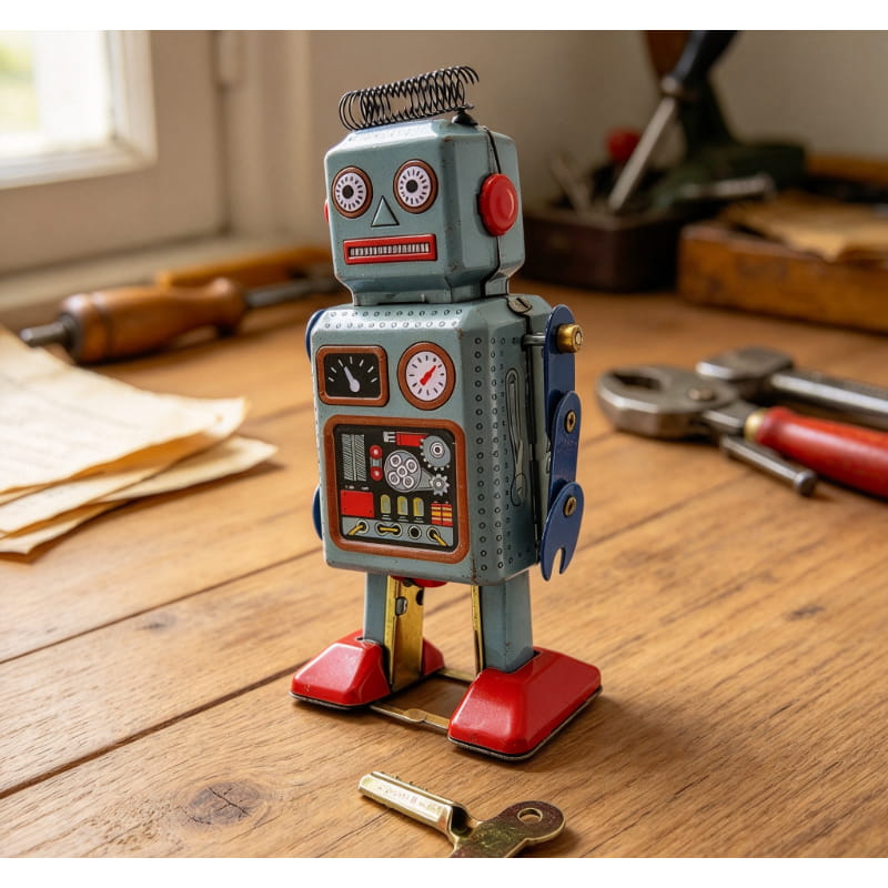 Vintage MS294 Tin Wind-Up Robo - Vintage Collectibles Store review and price
